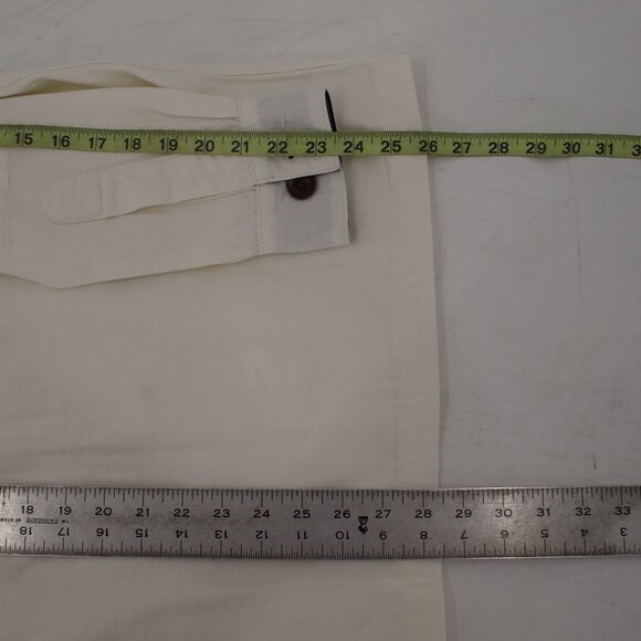 NWT Uskees workshirt Mens small button front work shirt cream organic cotton - Picture 14 of 16